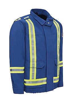 Bulwark Lightweight Nomex FR Lined Bomber Jacket w/Reflective Trim