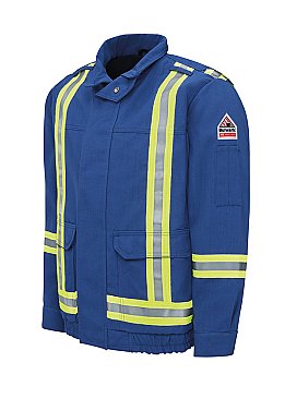 Bulwark Lightweight Nomex FR Lined Bomber Jacket w/Reflective Trim