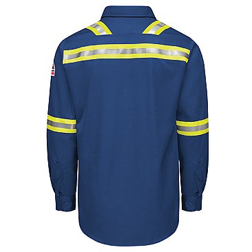 BulwarkiQ Series Men’s Enhanced-Vis Midweight Comfort Woven Shirt