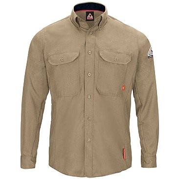 Bulwark Men's iQ Series® Comfort Woven Long Sleeve Lightweight Shirt
