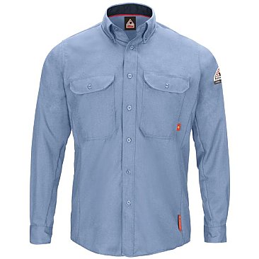 Bulwark Men's iQ Series® Comfort Woven Long Sleeve Lightweight Shirt