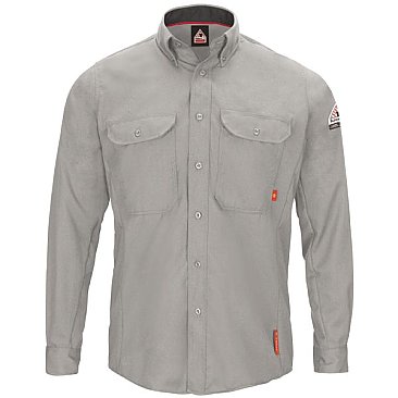 Bulwark Men's iQ Series® Comfort Woven Long Sleeve Lightweight Shirt