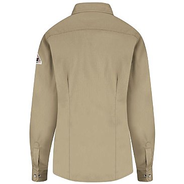 Bulwark Women's Flame Resistant 5.25 OZ Button-Front Dress Uniform Shirt