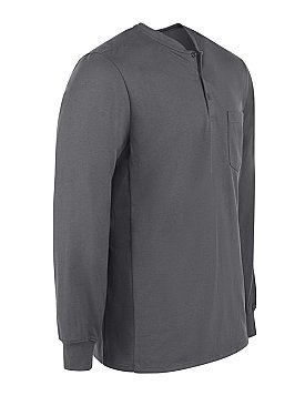 Bulwark Flame Resistant Excel-FR™ Long Sleeve Tagless Henley Shirt