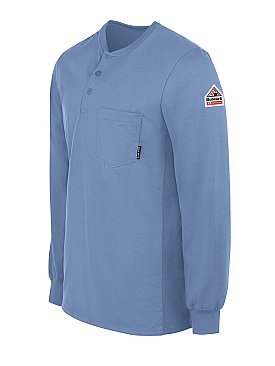 Bulwark Flame Resistant Excel-FR™ Long Sleeve Tagless Henley Shirt