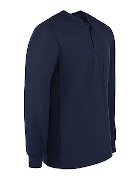 Bulwark Flame Resistant Excel-FR™ Long Sleeve Tagless Henley Shirt