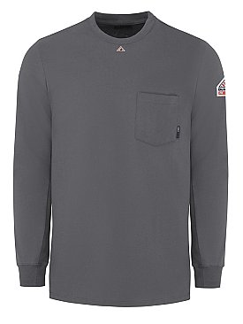 Bulwark Flame Resistant Excel-FR™ Knit Long Sleeve T-Shirt