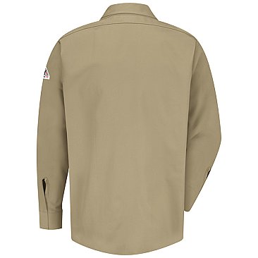 Bulwark Flame Resistant Excel-FR™ ComforTouch™ Concealed Gripper Pocketless Shirt
