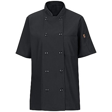 Women's Short Sleeve Chef Coat with OilBlok + MIMIX®