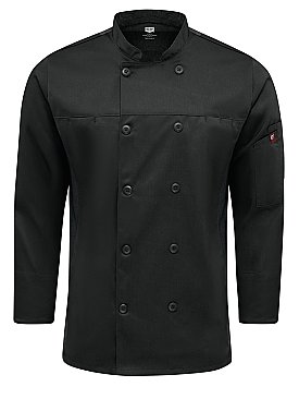 Red Kap Men's Deluxe Airflow Chef Coat