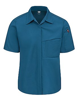 Red Kap Women's Airflow Cook Shirt with OilBlok