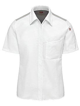 Red Kap Women's Airflow Cook Shirt with OilBlok