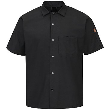 Red Kap Men's Short Sleeve Cook Shirt with OilBlok + MIMIX ®