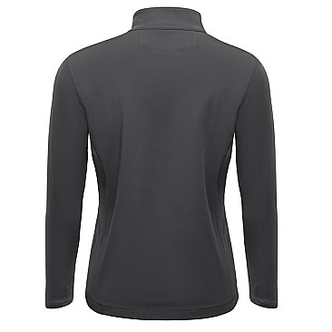 Red Kap Women's Performance Quarter Zip Cadet Collar Pullover