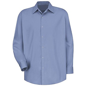 Red Kap Men's 100% Cotton Specialized Pocketless Shirt - Extended/Non Stock Sizes [ clone ]
