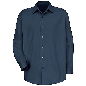 Red Kap Men's 100% Cotton Specialized Pocketless Shirt - Extended/Non Stock Sizes [ clone ]