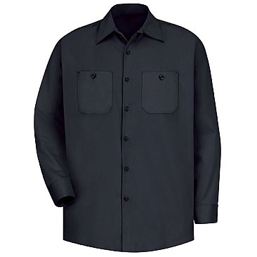 Red Kap Men's Wrinkle Resistant Long Sleeve Cotton Shirt