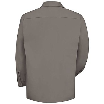 Red Kap Men's Wrinkle Resistant Long Sleeve Cotton Shirt