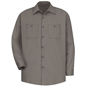 Red Kap Men's Wrinkle Resistant Long Sleeve Cotton Shirt