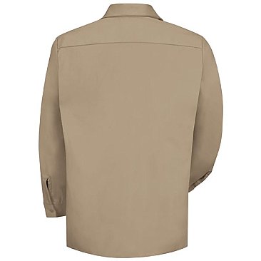 Red Kap Men's Wrinkle Resistant Long Sleeve Cotton Shirt