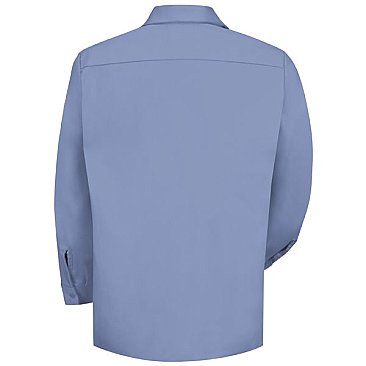 Red Kap Men's Wrinkle Resistant Long Sleeve Cotton Shirt