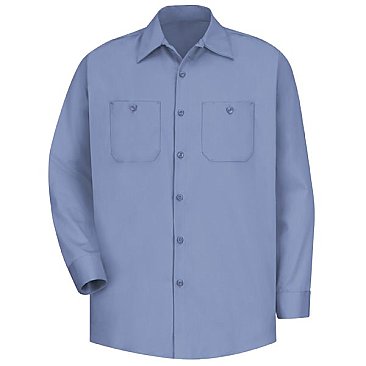 Red Kap Men's Wrinkle Resistant Long Sleeve Cotton Shirt