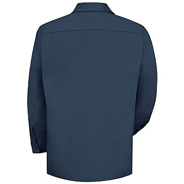 Red Kap Men's Wrinkle Resistant Long Sleeve Cotton Shirt