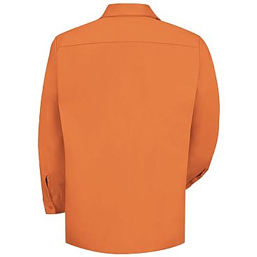 Red Kap Men's Wrinkle Resistant Long Sleeve Cotton Shirt