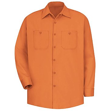 Red Kap Men's Wrinkle Resistant Long Sleeve Cotton Shirt