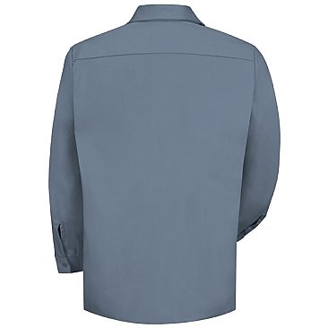 Red Kap Men's Wrinkle Resistant Long Sleeve Cotton Shirt