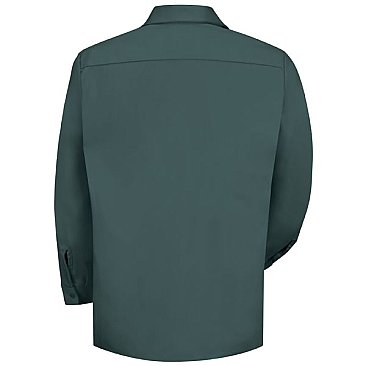 Red Kap Men's Wrinkle Resistant Long Sleeve Cotton Shirt