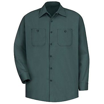 Red Kap Men's Wrinkle Resistant Long Sleeve Cotton Shirt