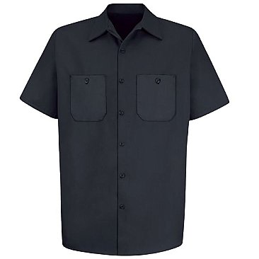 Red Kap Men's Wrinkle Resistant Short Sleeve Work Shirt