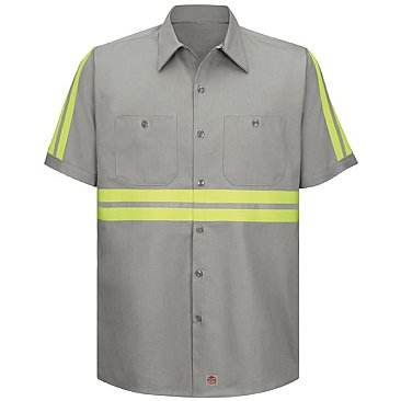 Red Kap Enhanced Visibility Cotton Work Shirt