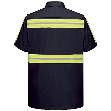 Red Kap Enhanced Visibility Cotton Work Shirt