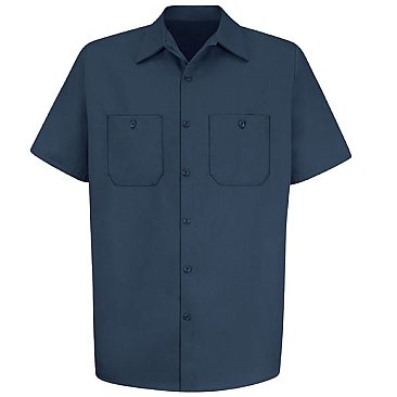 Red Kap Men's Wrinkle Resistant Short Sleeve Work Shirt