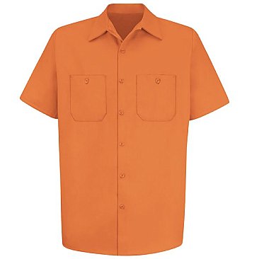 Red Kap Men's Wrinkle Resistant Short Sleeve Work Shirt