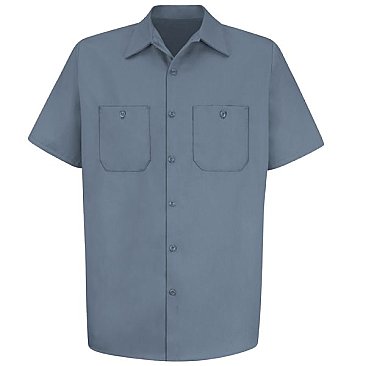 Red Kap Men's Wrinkle Resistant Short Sleeve Work Shirt