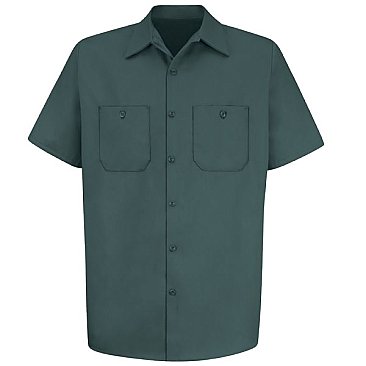 Red Kap Men's Wrinkle Resistant Short Sleeve Work Shirt