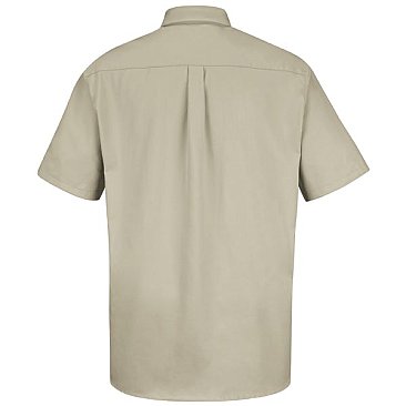 Red Kap Men's Short Sleeve Cotton Contrast Dress Shirt