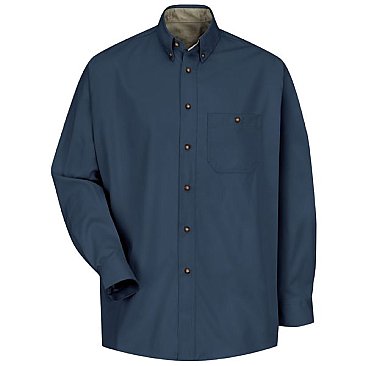 Red Kap Cotton Contrast Twill Long Sleeve Shirt