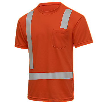 Hi-Visibility Short Sleeve Pocket T-Shirt - Type R Class 2