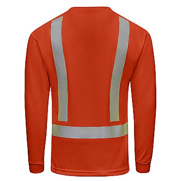 Hi-Visibility Long Sleeve Pocket T-Shirt - Type R Class 2