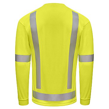 Red Kap Hi-Visibility Long Sleeve Pocket T-Shirt - Type R Class 3