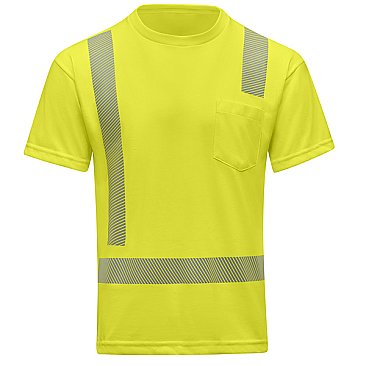 Red Kap Hi-Visibility Breathable Short Sleeve Pocket T-Shirt - Type R Class 2