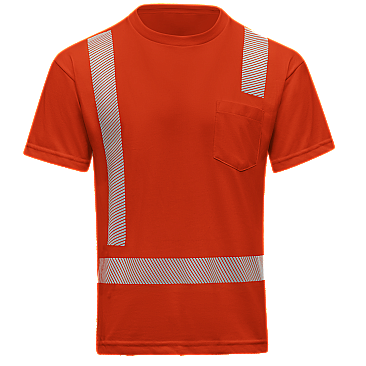 Red Kap Hi-Visibility Breathable Short Sleeve Pocket T-Shirt - Type R Class 2