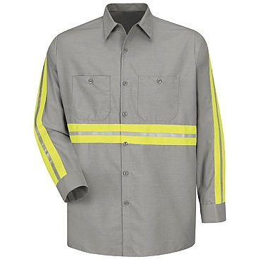 Red Kap Enhanced Visibility Industrial Work Shirt