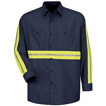 Red Kap Enhanced Visibility Industrial Work Shirt