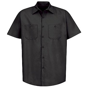 Red Kap Men's Industrial Short Sleeve Work Shirt