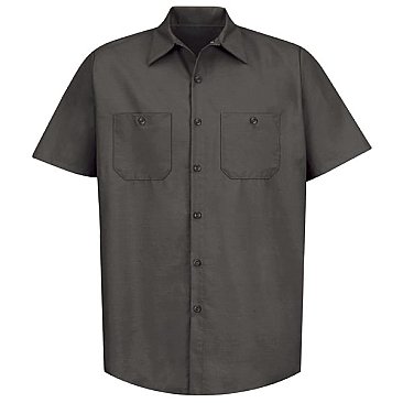 Red Kap Men's Industrial Short Sleeve Work Shirt